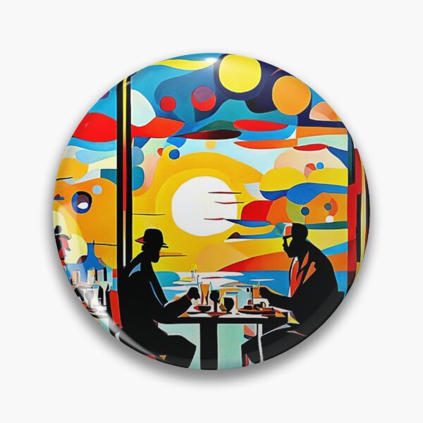 Item preview, Silhouetted Diners designed and sold by George Hutton Hunter.