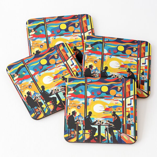 Item preview, Silhouetted Diners designed and sold by George Hutton Hunter.