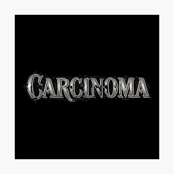 Item preview, Carcinoma Vintage Medical Engraving Typography designed and sold by DarkOriginArts.