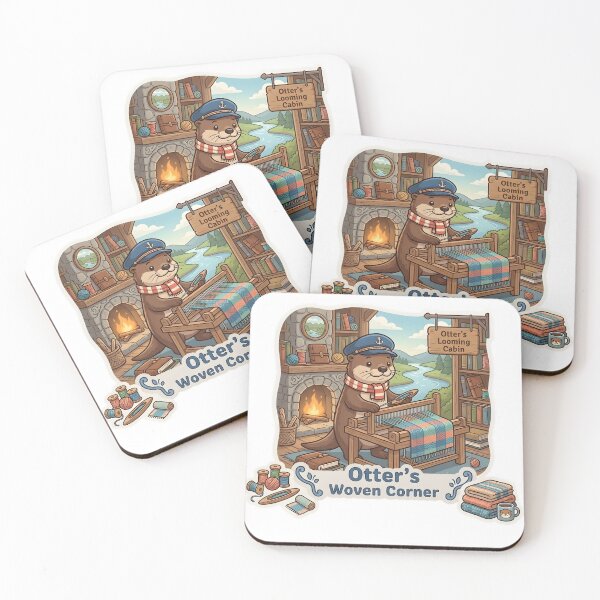 Item preview, Cute Otter Weaver – Otter's Woven Corner Cozy Weaving Gift designed and sold by Isliath.