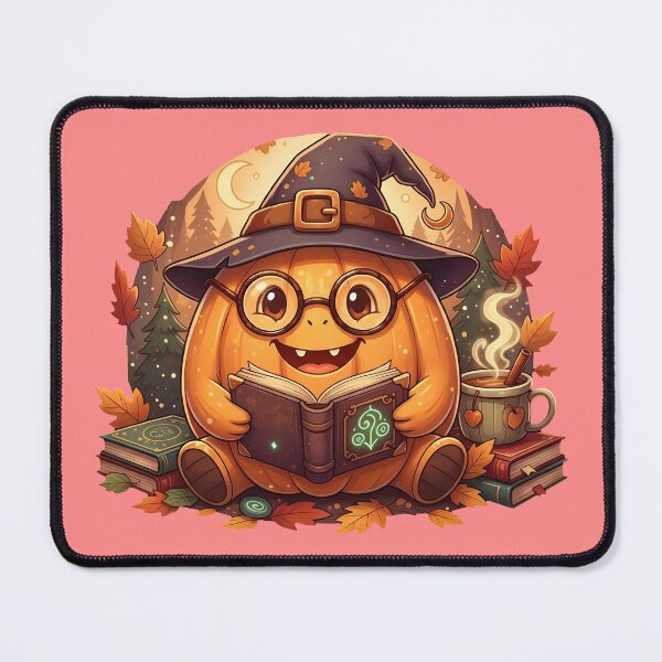 Item preview, Magic & Mysteries – Autumn Reader’s Guild Pumpkin Witch Sticker designed and sold by urmoments.