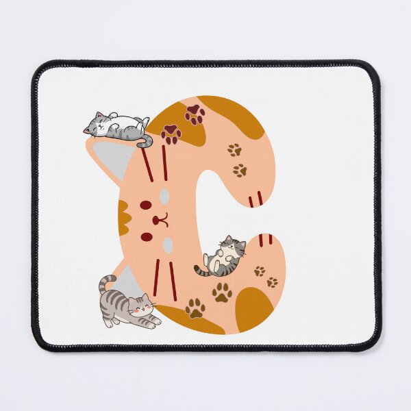 Item preview, Chonky Letter C Cute Cats and Kittens Art designed and sold by Mazza-mazza.