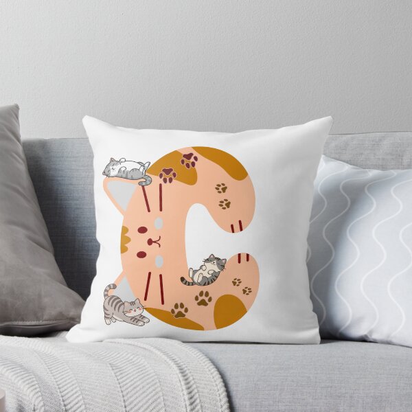 Item preview, Chonky Letter C Cute Cats and Kittens Art designed and sold by Mazza-mazza.