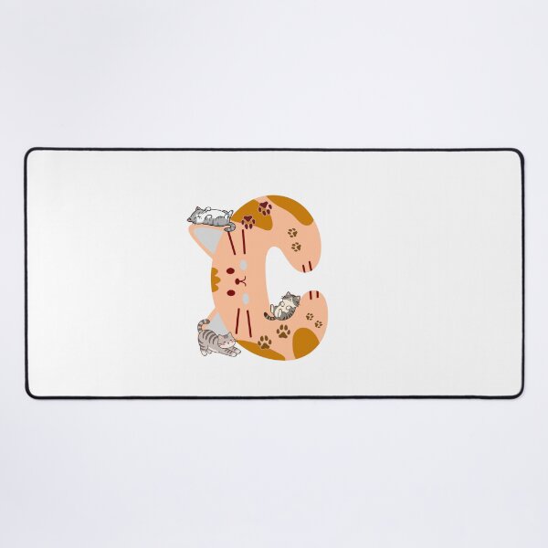 Item preview, Chonky Letter C Cute Cats and Kittens Art designed and sold by Mazza-mazza.