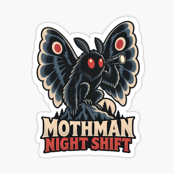 Item preview, Mothman Night Shift designed and sold by thefreezoneart.