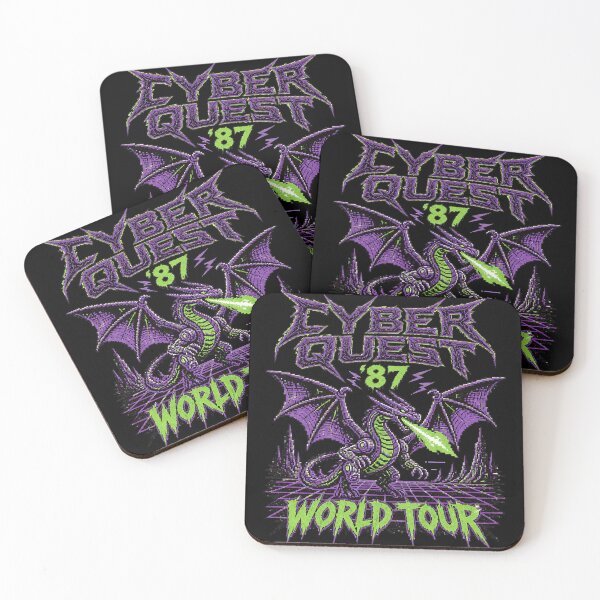 Item preview, Cyber Quest 87 Synthwave Dragon World Tour designed and sold by 4Titik.