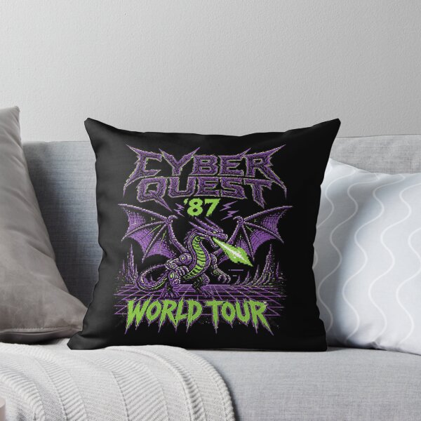 Item preview, Cyber Quest 87 Synthwave Dragon World Tour designed and sold by 4Titik.