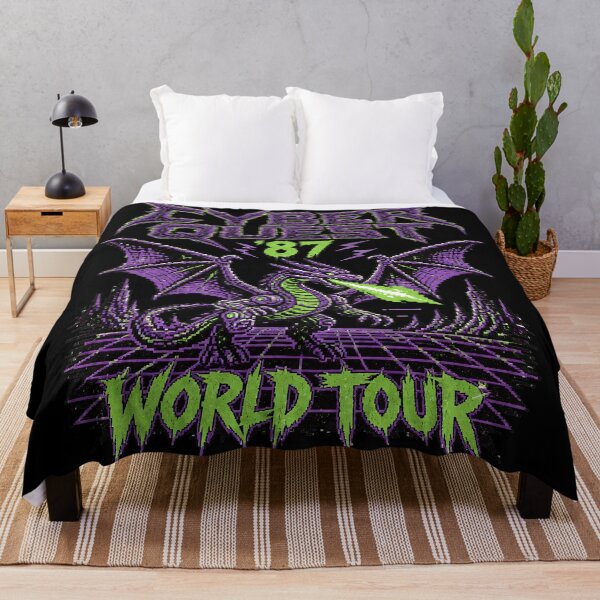 Item preview, Cyber Quest 87 Synthwave Dragon World Tour designed and sold by 4Titik.