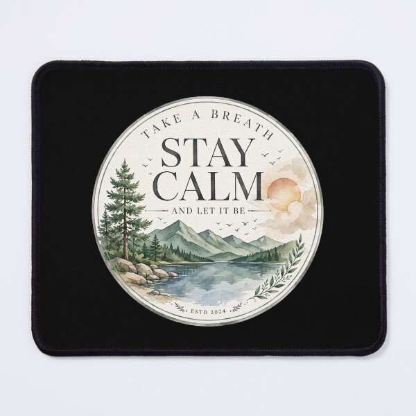 Item preview, Take A Breath Stay Calm And Let It Be Nature Quote Art designed and sold by Vibe-Vary.