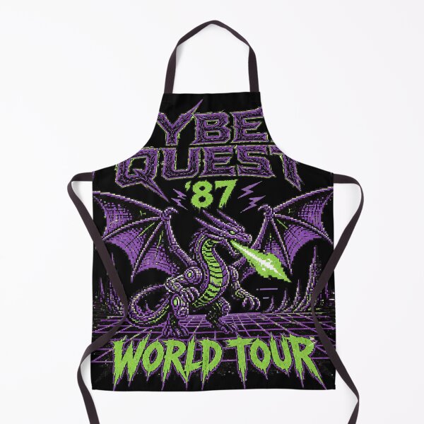 Item preview, Cyber Quest 87 Synthwave Dragon World Tour designed and sold by 4Titik.