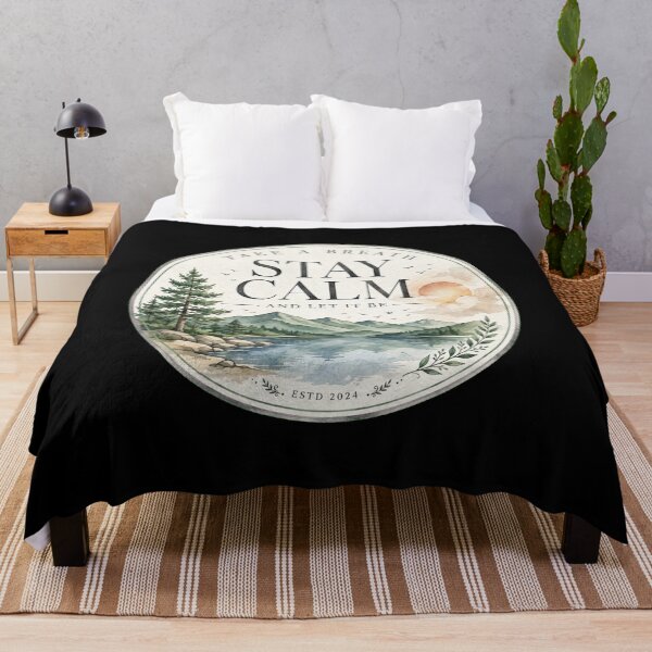 Item preview, Take A Breath Stay Calm And Let It Be Nature Quote Art designed and sold by Vibe-Vary.
