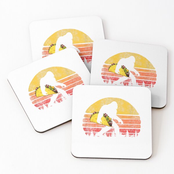Item preview, Bigfoot gracioso sosteniendo un taco, Amante de los tacos graciosos, Camiseta de Bigfoot designed and sold by gidget-gadget.