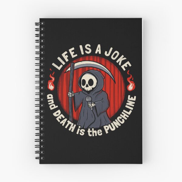 Item preview, Life is a Joke Grim Reaper Stand Up Comedy designed and sold by danhoodstudio.