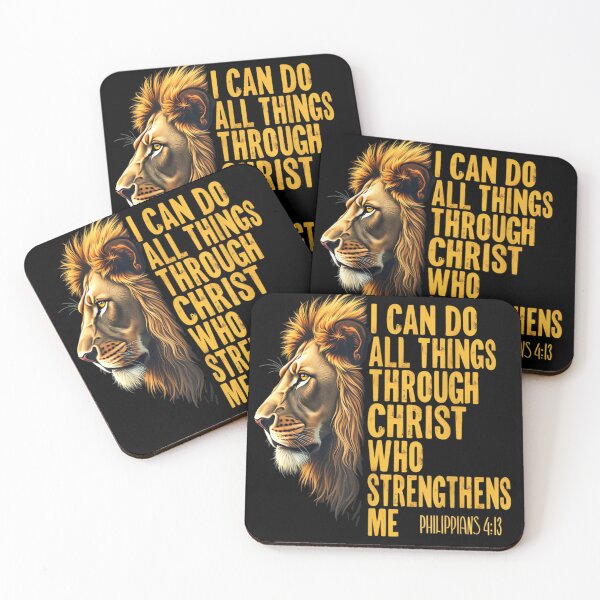 Item preview, I Can Do All Things Through Christ Christian Lion Faith  designed and sold by Crookedorbit ⭐⭐⭐⭐⭐ .