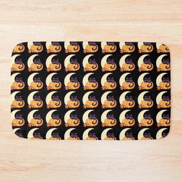 Item preview, Cute Black Cat Pumpkin Moon Kawaii Halloween Sticker designed and sold by urmoments.