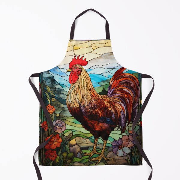 Item preview, Rooster Stained Glass Art  designed and sold by pinkal.