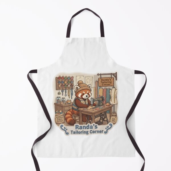 Item preview, Cute Red Panda Tailor – Randa's Tailoring Corner Sewing Gift designed and sold by Isliath.