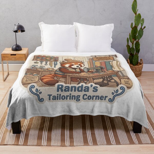 Item preview, Cute Red Panda Tailor – Randa's Tailoring Corner Sewing Gift designed and sold by Isliath.