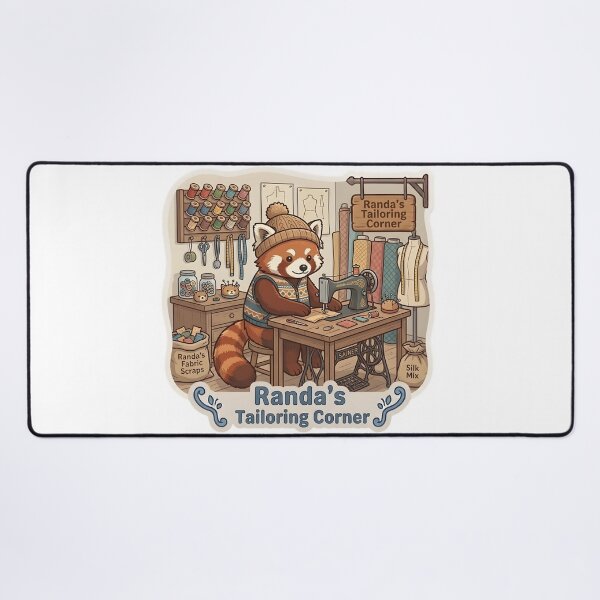 Item preview, Cute Red Panda Tailor – Randa's Tailoring Corner Sewing Gift designed and sold by Isliath.