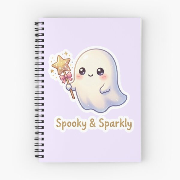 Item preview, Spooky and Sparkly Cute Halloween Ghost Sticker designed and sold by Cerys-GS.