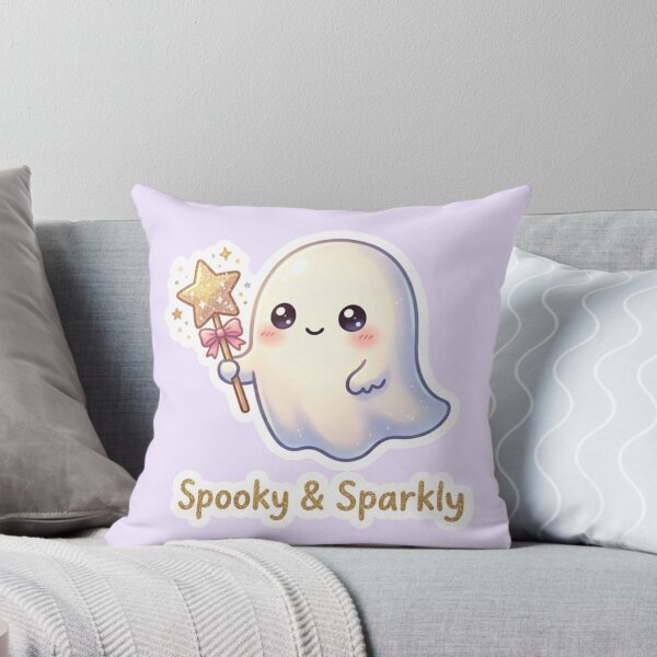 Item preview, Spooky and Sparkly Cute Halloween Ghost Sticker designed and sold by Cerys-GS.