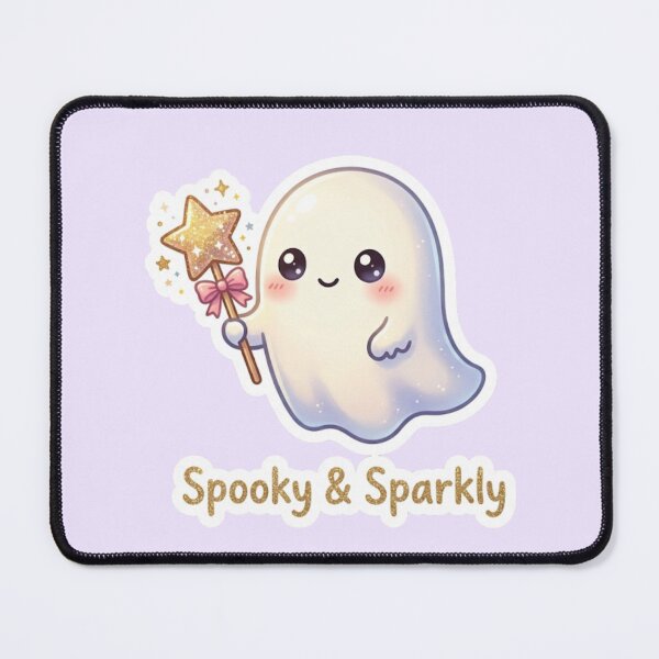 Item preview, Spooky and Sparkly Cute Halloween Ghost Sticker designed and sold by Cerys-GS.