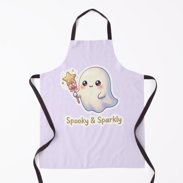 Item preview, Spooky and Sparkly Cute Halloween Ghost Sticker designed and sold by Cerys-GS.