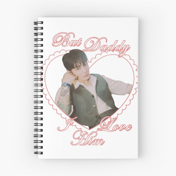 Item preview, BTS Jungkook Jeon Jungkook "But Daddy I Love Him" Pink Heart Aesthetic designed and sold by Mooncreates7.