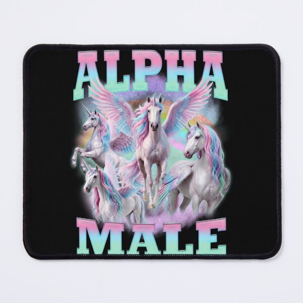 Item preview, Alpha Male Unicorn Funny Bootleg Meme designed and sold by bmcreationsCo.