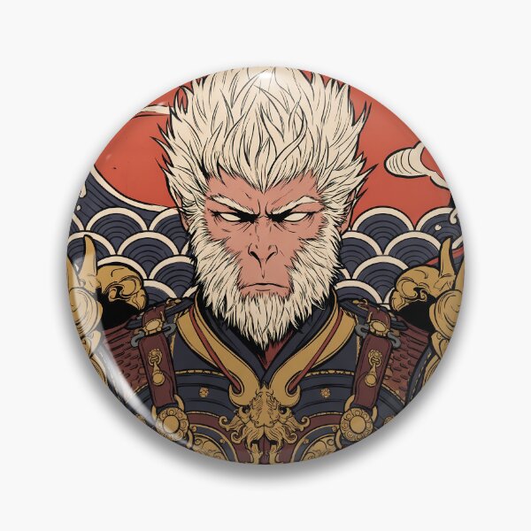 Item preview, Sun Wukong the Destined One Black Myth Wukong Ukiyo-e Anime Gaming Streetwear Tee designed and sold by Senpaiwaves.
