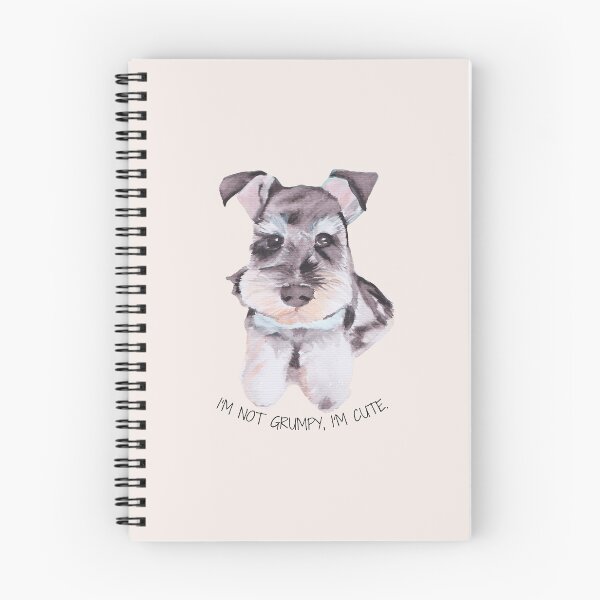 Item preview, Cute Schnauzer Dog Painting with Funny Quote designed and sold by viviwildpaint.