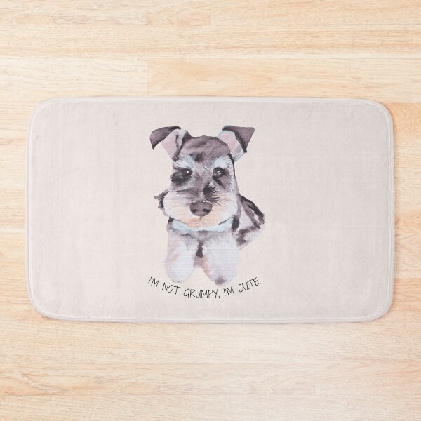 Item preview, Cute Schnauzer Dog Painting with Funny Quote designed and sold by viviwildpaint.