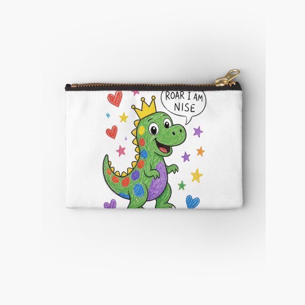 Item preview, Cute Roar I Am Nice Crown Dinosaur Art designed and sold by Pawfect Vibes Hub.