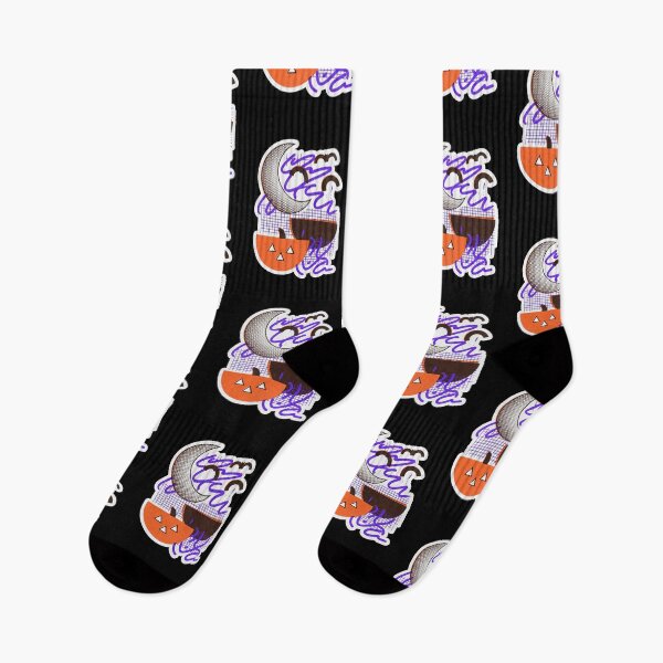 Item preview, Abstract Halloween Pumpkin Bauhaus Memphis Collage designed and sold by Flying Doggo.