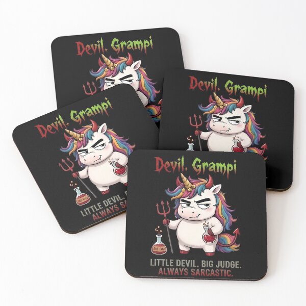 Item preview, Devil Grampi Little Devil Big Judge Funny Halloween Unicorn designed and sold by Sitred123.