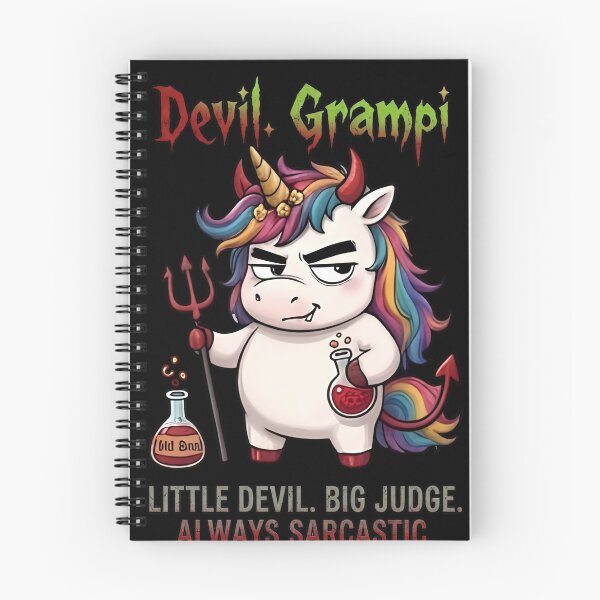 Item preview, Devil Grampi Little Devil Big Judge Funny Halloween Unicorn designed and sold by Sitred123.