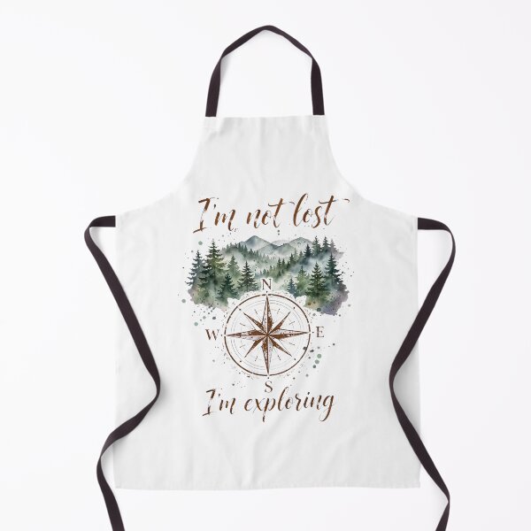 Item preview, Im Not Lost Im Exploring Adventure Compass Nature Art designed and sold by Vibe-Vary.