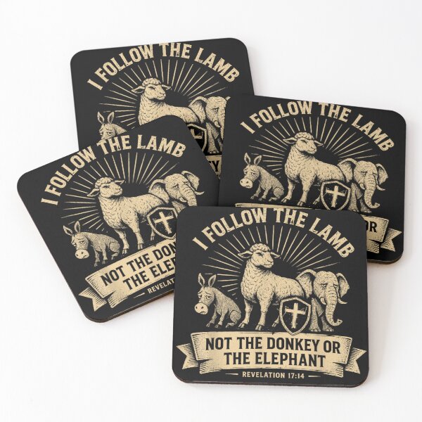 Item preview, I Follow The Lamb Not The Donkey Or Elephant Revelation  designed and sold by Crookedorbit ⭐⭐⭐⭐⭐ .