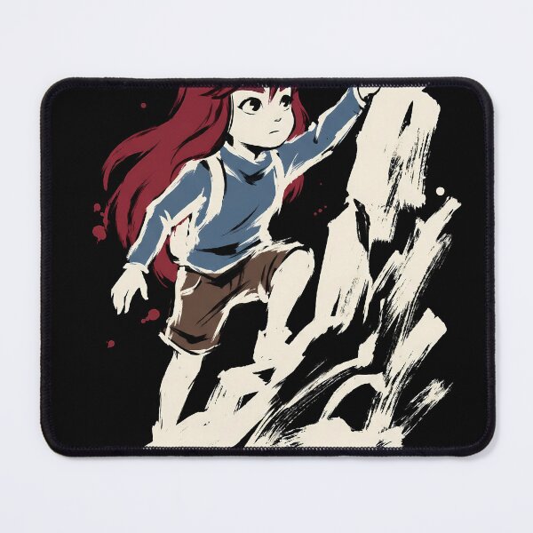 Item preview, Madeline Climbing the Mountain Celeste Sumi-e Anime Gaming Streetwear Tee designed and sold by Senpaiwaves.