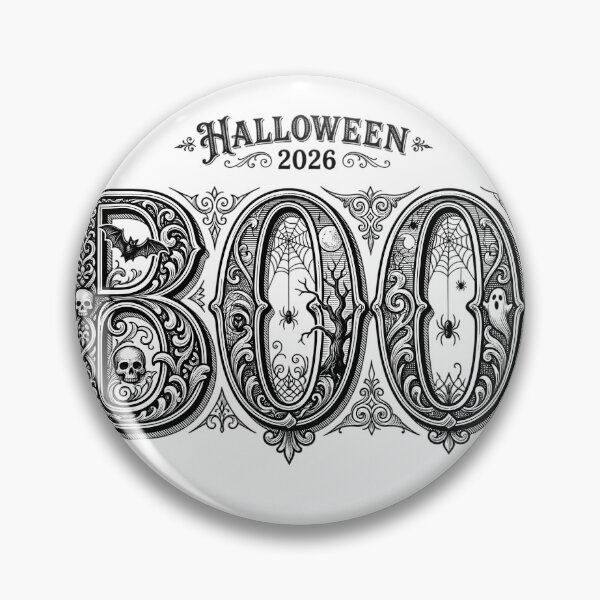 Item preview, Boo Victorian Ornate Engraving Typography designed and sold by DarkOriginArts.