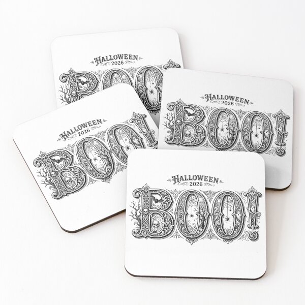 Item preview, Boo Victorian Ornate Engraving Typography designed and sold by DarkOriginArts.