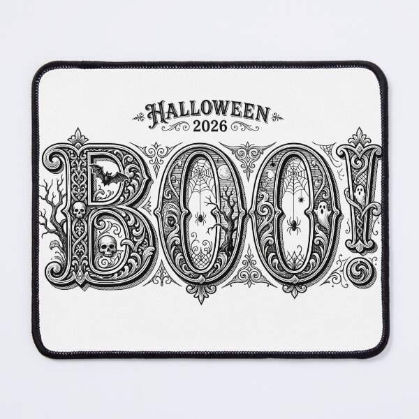 Item preview, Boo Victorian Ornate Engraving Typography designed and sold by DarkOriginArts.