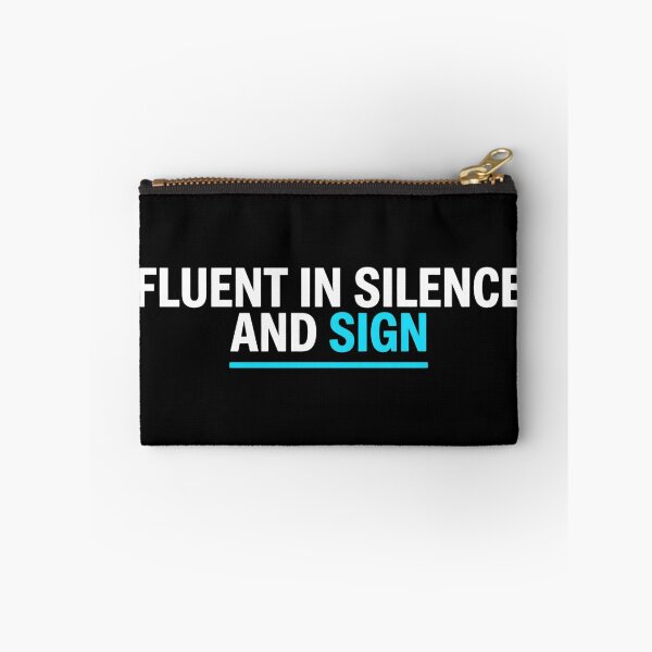 Item preview, Fluent In Silence And Sign - Deaf Pride Typography designed and sold by Agnisherl.