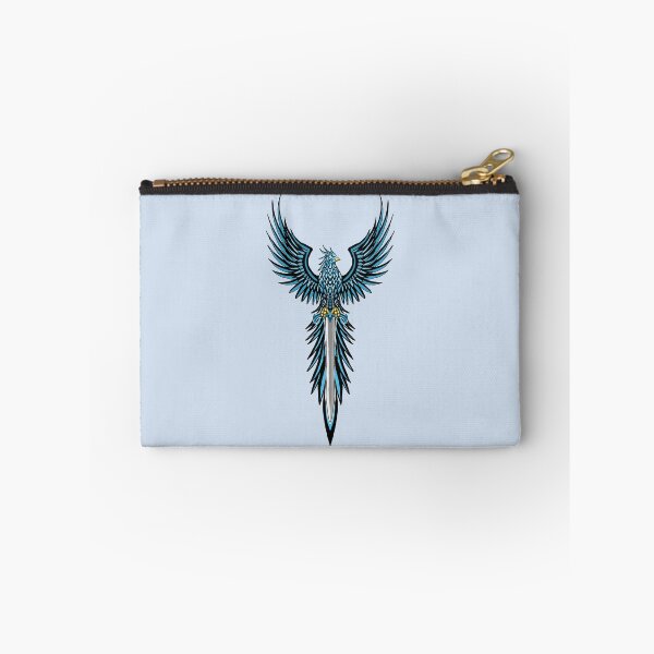 Item preview, Majestic Blue Ice Phoenix with Fantasy Sword Crest designed and sold by URSM.