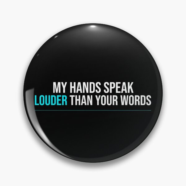 Item preview, My Hands Speak Louder Than Your Words - Deaf Pride Typography designed and sold by Agnisherl.