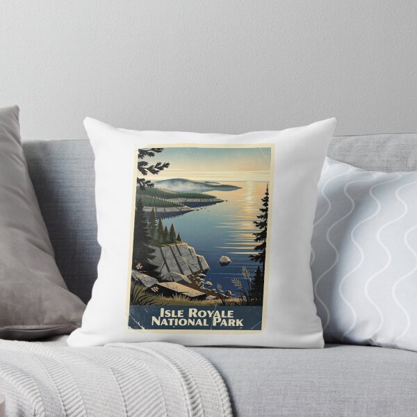 Item preview, Isle Royale National Park Vintage Travel Art designed and sold by Teelogic.