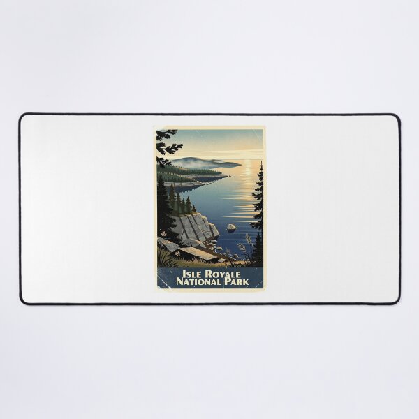 Item preview, Isle Royale National Park Vintage Travel Art designed and sold by Teelogic.
