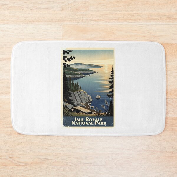 Item preview, Isle Royale National Park Vintage Travel Art designed and sold by Teelogic.