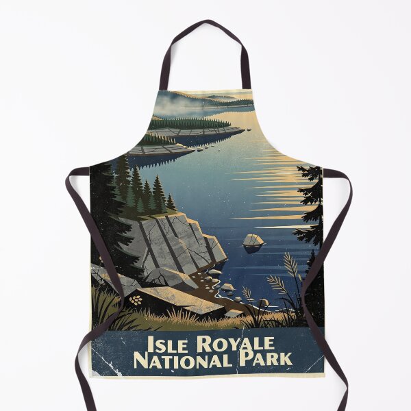Item preview, Isle Royale National Park Vintage Travel Art designed and sold by Teelogic.