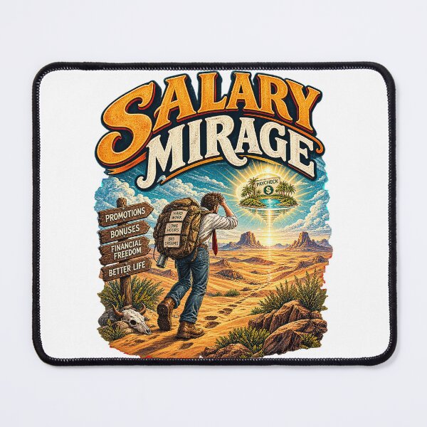 Item preview, Salary Mirage - Funny Corporate Office Life Art designed and sold by Nubian Style.